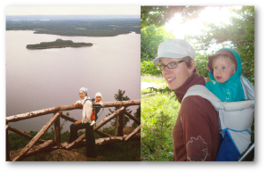 Full circle, my mother hiking with me in the 70s and me with my daughter ~30 yrs later.